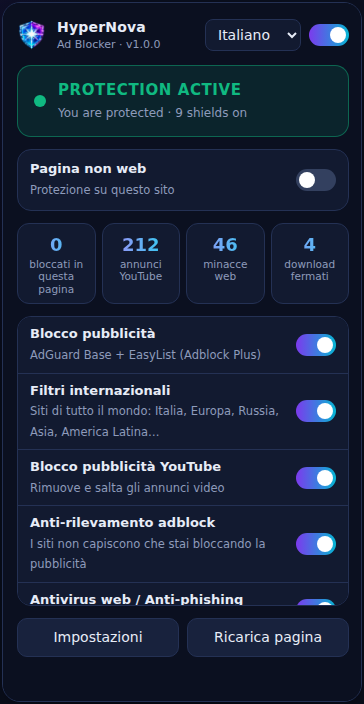 Popup HyperNova Ad Blocker